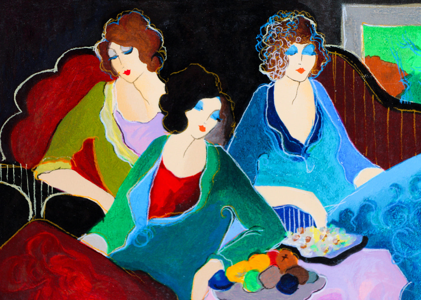 Three Ladies at the Table