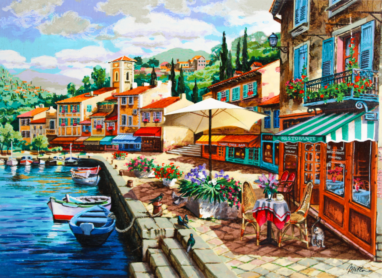 A Coffee Shop by the Pier