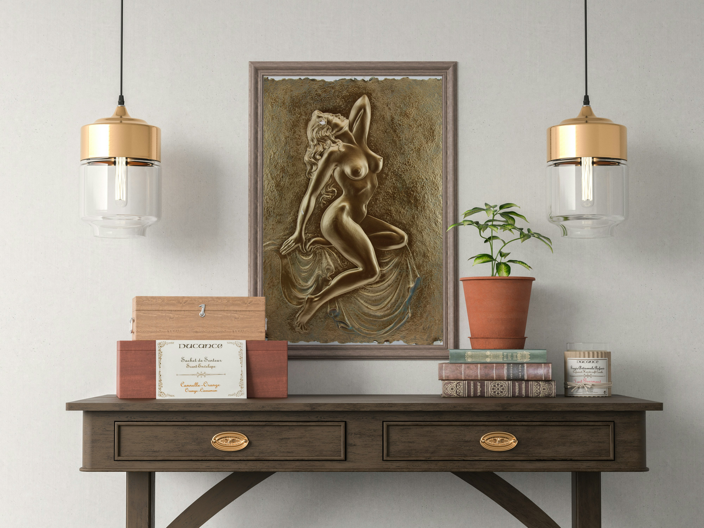 Gold Cast Female Model 1