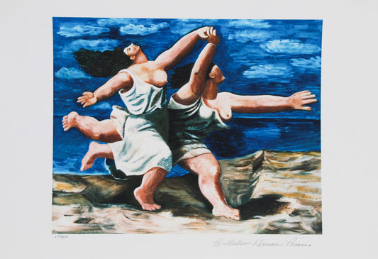 Two Women Running on the Beach (The Race)