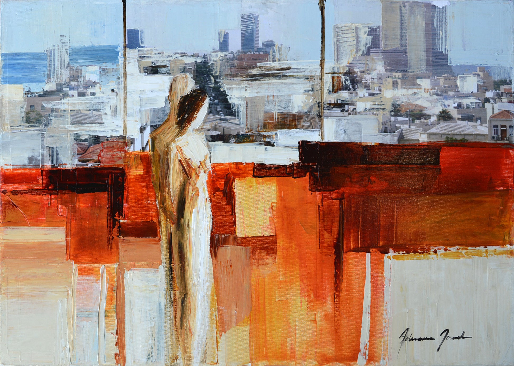 Adriana Naveh Lovers View, ca. 2010 Acrylic on Canvas