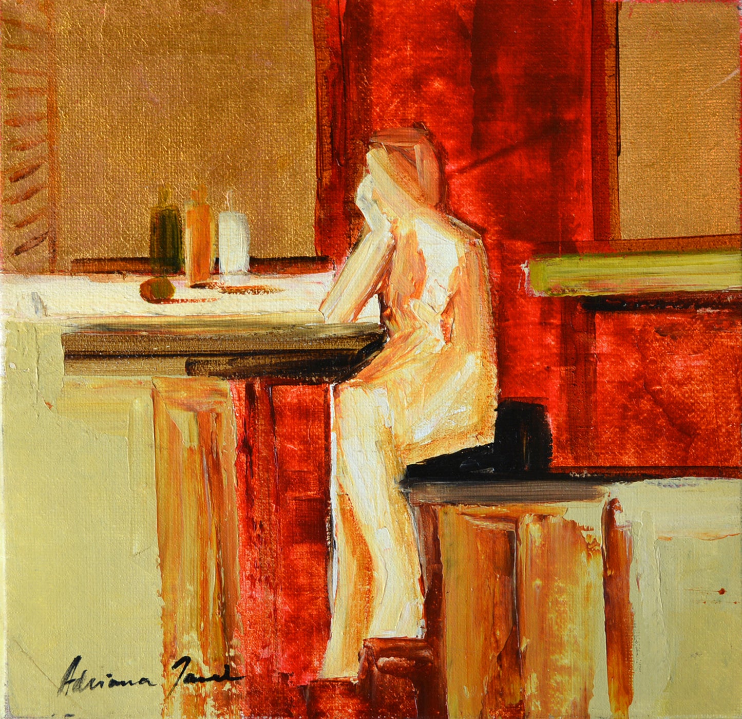 Adriana Naveh Waiting, ca. 2010 Acrylic on Canvas